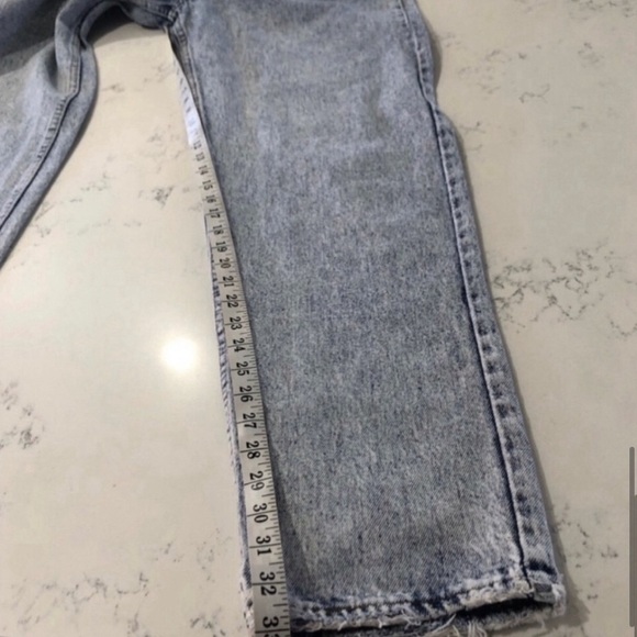 Vintage LEVI’S 550 raw hem on waist high waist jeans blue - Picture 9 of 16